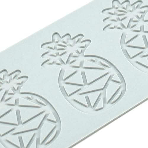 Miniatura 9 de TUKE Moldes de fondo de encaje hueco 3D, tapete de encaje con forma de hoja de frutas, tapete de encaje para decoración de pasteles de fiesta,