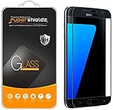 (2 Pack) Supershieldz Designed for Samsung Galaxy S7 Tempered Glass Screen Protector, (Full Screen Coverage) Anti Scratch, Bubble Free (Black)