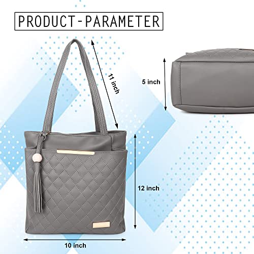 Image of Women Fashion Handbags Large Capacity Tote Purses Stylish Ladies Women and Girls Handbag For Office Bag Ladies Travel Shoulder Bag Set Of 1.