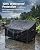 BRUXOLAY Outdoor Sofa Cover, Waterproof Patio Furniture Cover 80W x 42D x 33H inches Heavy Duty 600D Oxford Fabric Black