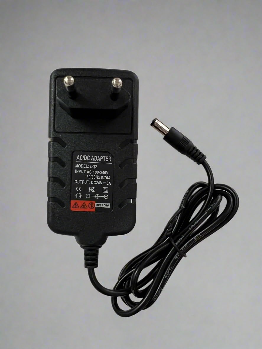 24V Power Supply 24 Volt 3A AC Adapter 72W Charger 24V DC