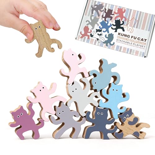 Kung Fu Cat Stacking Game