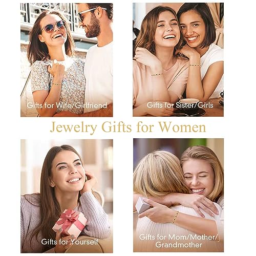 Sterling Silver Tennis PaperClip Bracelets for Women Tennis Bracelet Fashion Jewelry Anniversary Birthday Gifts for Women Mom Wife Daughter Her4