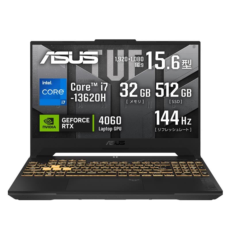 【Amazon.co.jp限定】 ASUS ゲーミングノートPC TUF Gaming F15 FX507VV 15.6インチ RTX...
