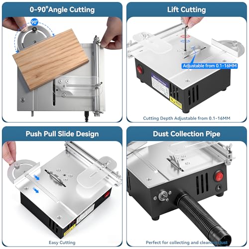 Mini Table Saw with Dual Motors
