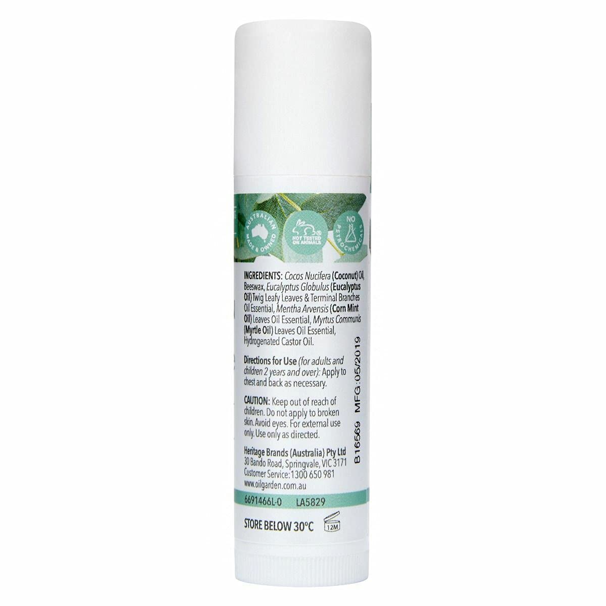 Oil GardenBreathe Easier Chest Rub Stick 12g