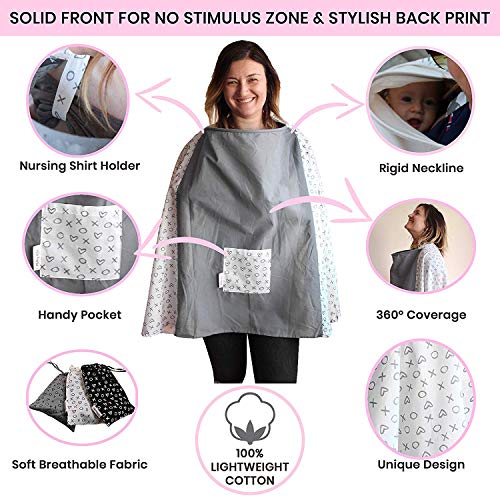 Image of Nursing Breastfeeding Apron /Shawl /Scarf /Cloth /Cloak Cover for Mother Baby Infant,Large-100 x 72 cm