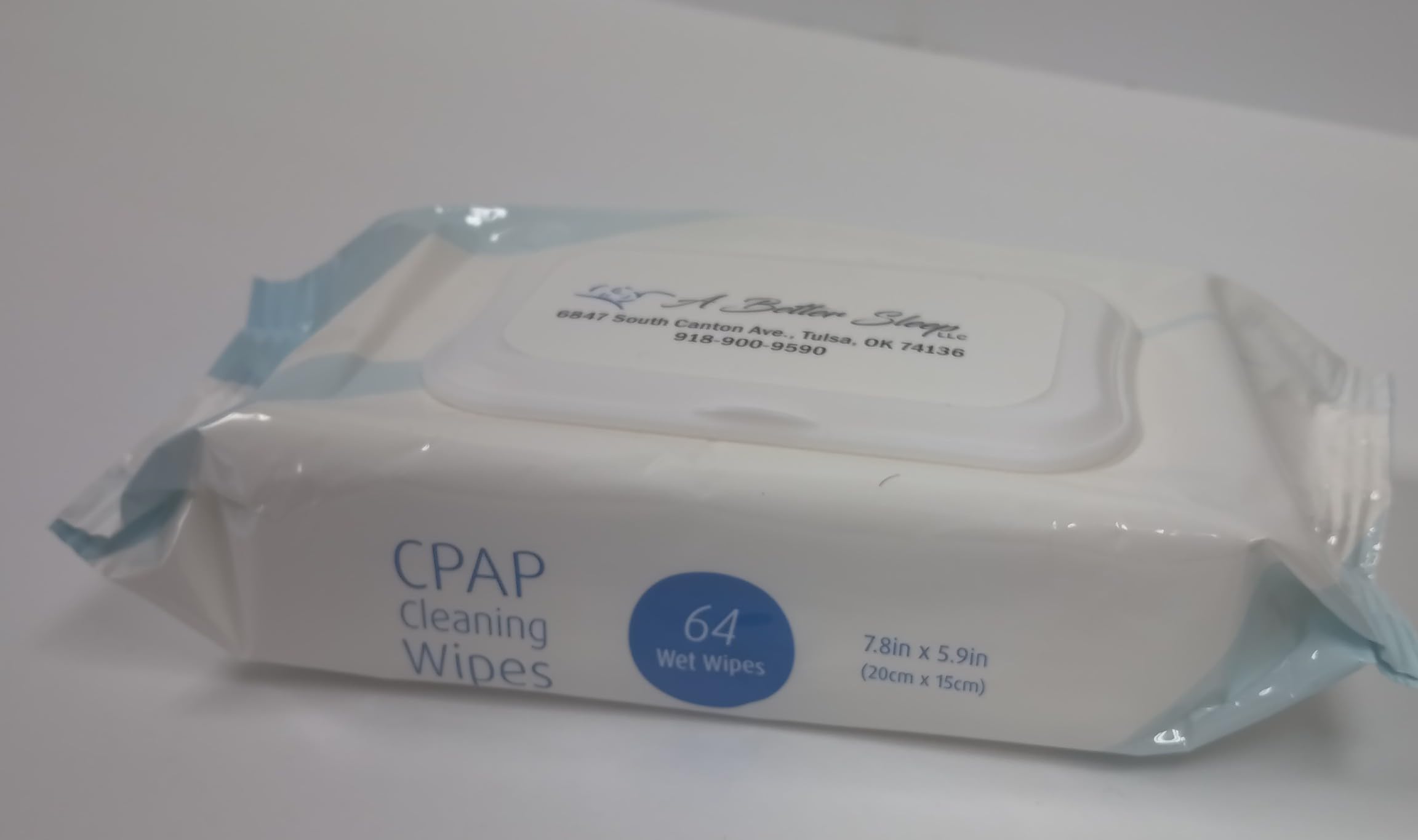 CPAP Cleaning Wipes 64 Wipes Count Extra Large, Extra Moist Cleaning Wipes for Mask, CPAP Machine & Supplies - Skin Safe