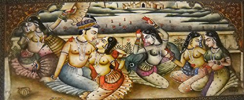 Crafts of India Romantic Moments - Indian Poster Painting - Reprint on Paper - Unframed