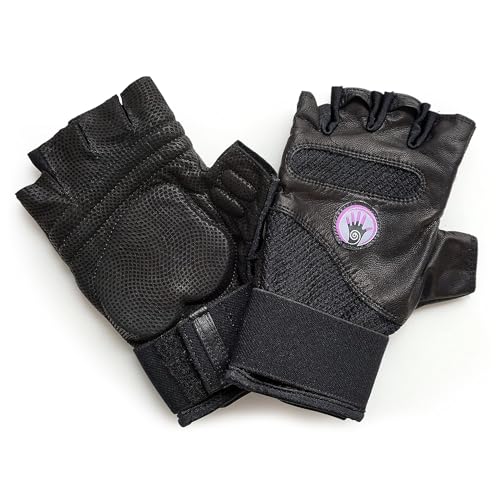 WAGs Fusion Fitness Fingerless Gloves for Gym Workout & Training, Gym Equipment, Workout Gloves Women /Men Use with Patented Ergonomic Gel Pad, Small