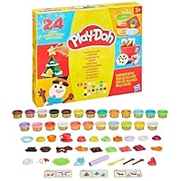 Play-Doh Holiday Advent Calendar for Kids 3 and Up, 24 Day Countdown, Multiple Surprise Gifts Behind Each Door, Arts & Crafts