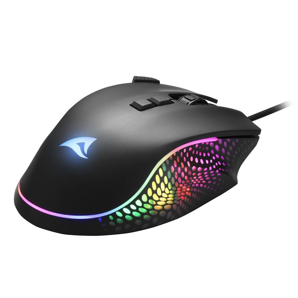 Sharkoon SHARK Force 3 mouse Gaming Mano destra USB tipo A Ottico 12800 DPI (warehouse linden----Sharkoon SHARK For)