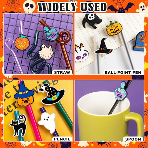 Clips decorativos para lápices Halloween, 50 unidades miniatura 7