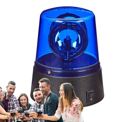 Lumière rotative - Lumière bleue LED,Voyant d'avertissement de sécurité, lumières ambiantes rotatives à 360 degrés pour jeu de rôle, fête, Club, Bar,...