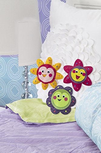 Darice PUF-115 Pillow Kits, Mini, Three Flower Designs