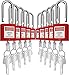 SAFBY Lockout Tagout Locks, Safety Padlock, Keyed Differently Loto Safety Padlocks for Lock Out Tag Out Kits Station (Red 1-10)