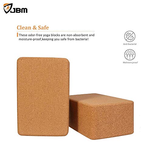 JBM Yoga Block più la Cinghia con Metal D-Ring