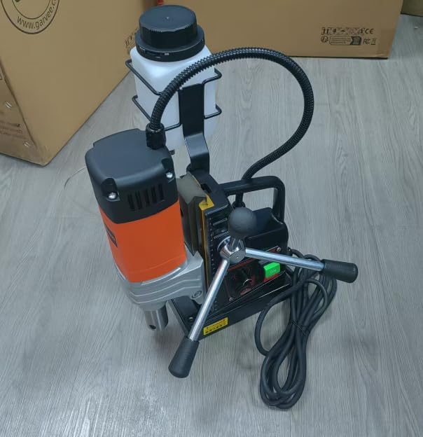 Mag Drill Press, 1850W 2" Boring Diameter, 2922Lbf Power Portable Magnetic Drill, 810 PRM, Variable Speed with Reversible, with 10Pcs Drill Bits 3Pcs Twist Drill and 1Pcs Plastic Box