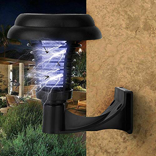 seabeatla 電撃殺虫器 ソーラー 虫取り機 屋外用 強力 捕虫器 led 吸引 省エネ 電気ショック 誘虫灯 家庭用殺虫灯 ソーラー充電式 静音 置く 吊り下げ 化学薬品不使用 赤ちゃんやペットにも安心 屋外/庭/園芸/玄関/台所/居間/寝室/飲食