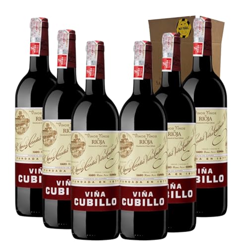 Viña Cubillo Crianza - Ideal para Maridar con Carne y Comida Mediterránea - Pack 6 Botellas 75cl