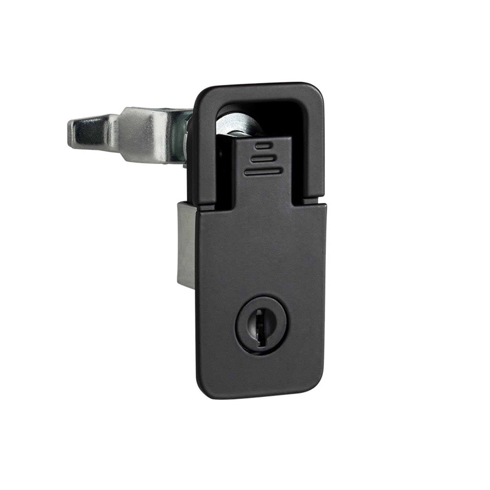 Ntbpeyzvqf One Color Cabinet Lock Ms106 Compression Type Door Distribution Box Electrical 1Pcs(Ms106-4-2Black (Without Key))