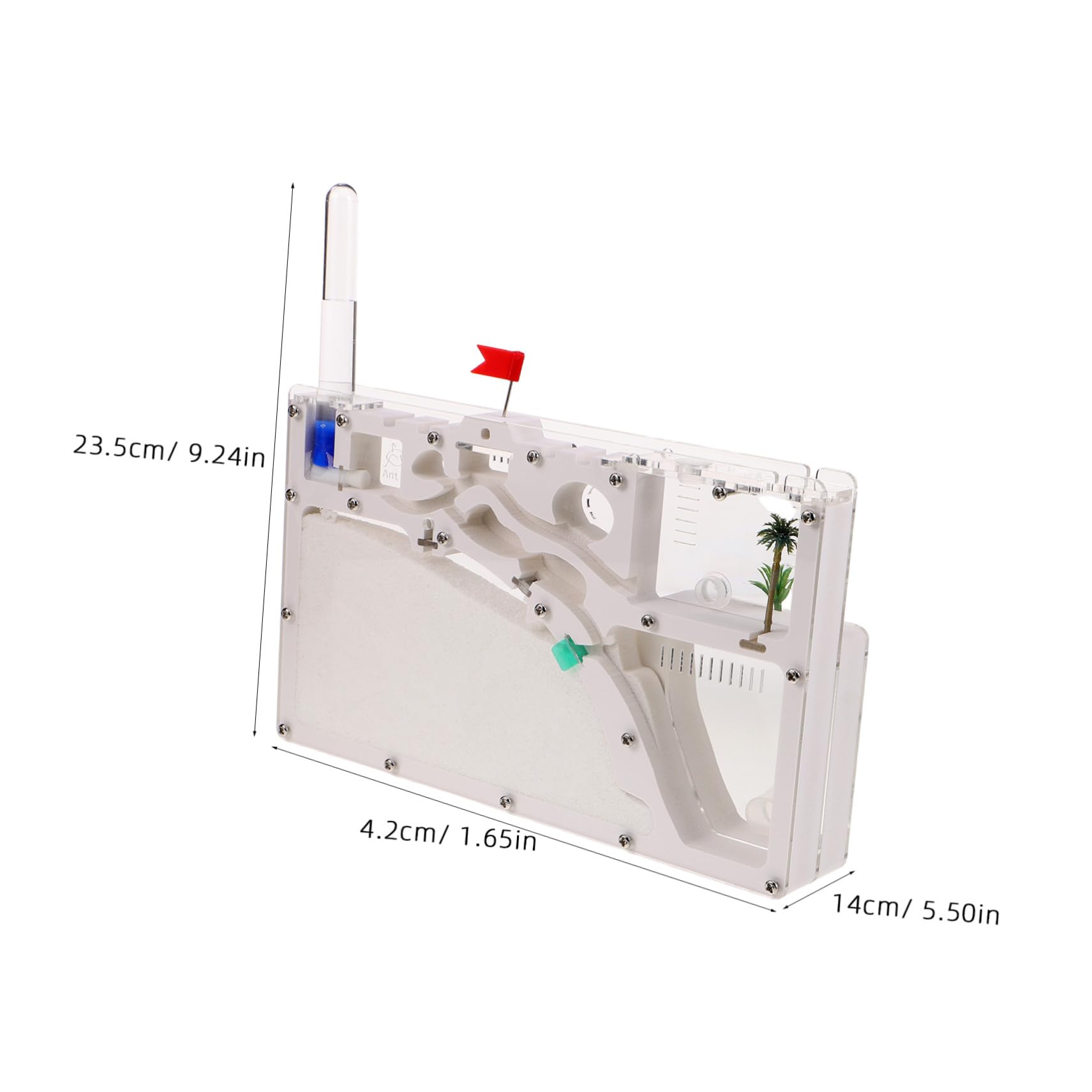 Kit Scientifique D'observation des Fourmis en PVC Acrylique avec Accessoires, Habitat Transparent pour Expérience D'exploration Scientifique et Observation en Extérieur