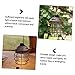 Happyyami 1set Camping Lantern Rechargeable Solar Lantern Camping USB Charging Light Sturdy Portable Hiking Tool