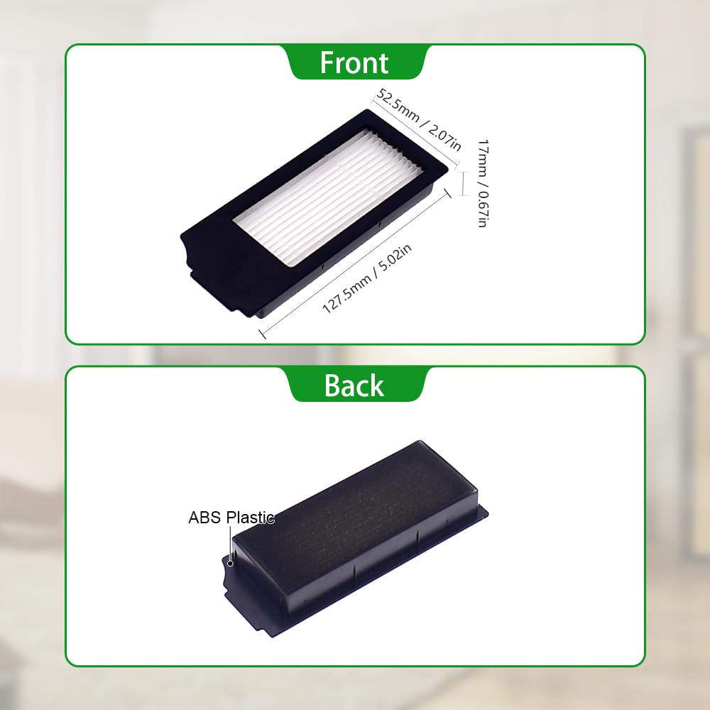 4 Pezzi) X11 OmniCyclone Filtri HEPA Compatibili Con ECOVACS DEEBOT X11 OmniCyclone/ X8 Pro Omni/ X9 Pro Omni/ X11 Pro Omni/ T80 Omni/X8 Omni Robot Aspirapolvere Filtri, Ricambi Accessori HEPA Filtri