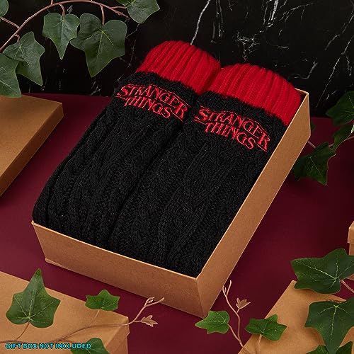 Stranger Things Fluffy Socks for Women and Teenagers Soft Warm Slipper Socks Non Slip One Size - Gifts for Women2