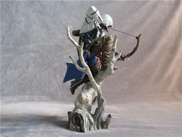 Miniatura 3 de Figura de acción Assassin's Creed Conner Estatua de modelo de juego de película de personaje, modelo de decoración de escritorio de PVC, arte de