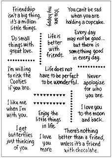 arriettycraft Sentiments Sayings Phrase Greetings Rubber Clear Stamp/Seal Scrapbook/Photo Decorative Card Making Clear Stamp