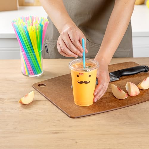 Pitillos plásticos resistentes pack 100 20.32 cm miniatura 6