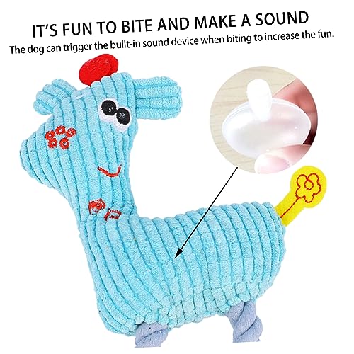 Jouet peluche squeaky pour chiens à mastiquer résistant faon