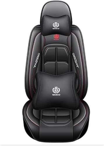 Ruberpig Funda de cuero para asiento de coche para Sandero Stepway universal antideslizante, funda de cojín transpirable y suave, juego completo de