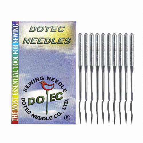 BLOOY - (100PCS) Dotec DPX5MR Needles for Industrial Long-Arm Quilting Machine 134MR 1955MR (Size #18 (110))