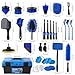 36Pcs Car Detailing Kit, Car Detailing Brush Set, Car Cleaning Kit, Auto Detailing Tools for Interior Exterior Wheels, Professional Car Wash Accessories with Windshield Cleaning Tool and Storage Box