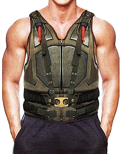 Men's Tom Hardy Rises Vest - Bane Knight Green Military Style Vest