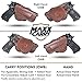 Maxx Carry Compatible with Leather Paddle OWB Gun Holster fits Glock G34 9mm | Beretta 92 F, 92 FS, 92 A1, M9 A1, 96 A1, 96 FS | Springfiel XDM 4.5 and 5.25 inch | Taurus 92