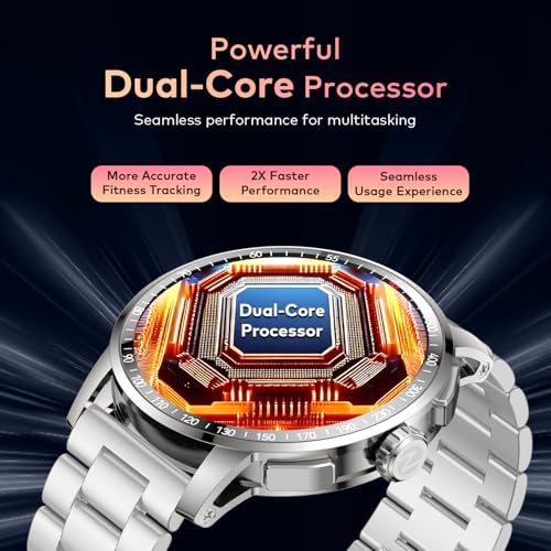 Image of itel Unicorn Max Smartwatch with 1.43 inch AMOLED Display, 1000 Nits Brightness, AI Voice Assistant, Bluetooth V5.3, IP68 Waterproof, 200+ Watch Faces, 100+ Sports Modes (Aluminum Silver)