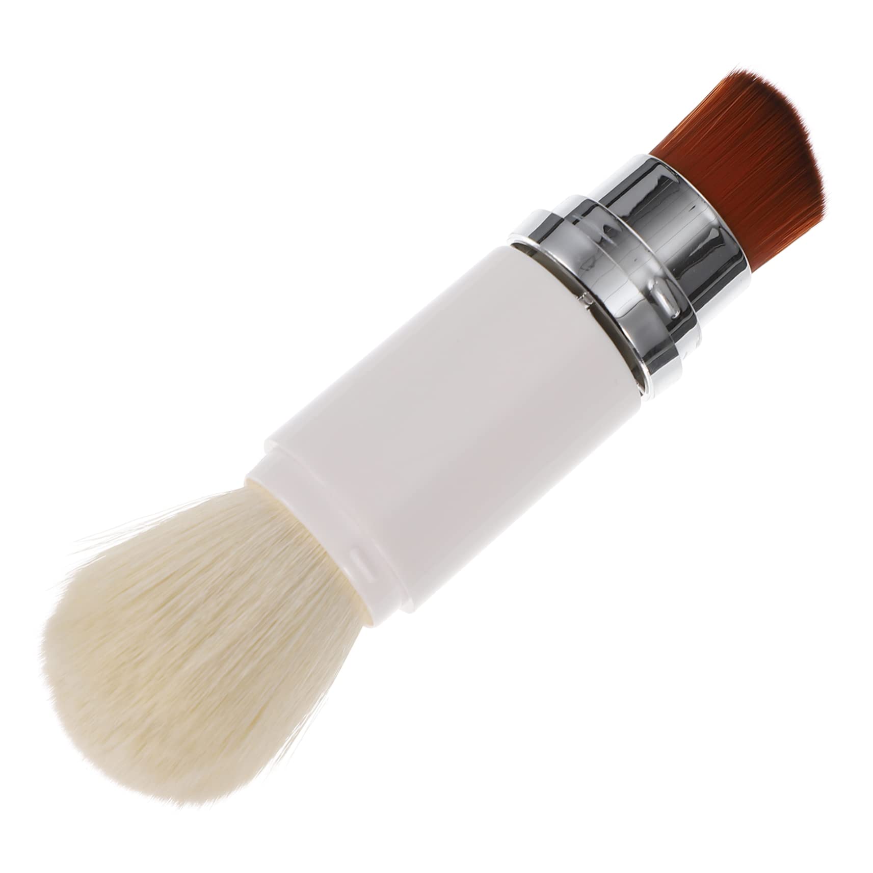 HAKIDZEL Double-ended Retractable Concealer Brush for Makeup Fluffy Blush Brush for Loose Powder Application