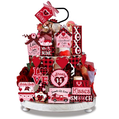 Ferraycle 20 Pcs Valentines Tiered Tray...