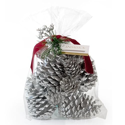 ANDALUCA Decorative Pinecone Vase & Bowl Fillers...