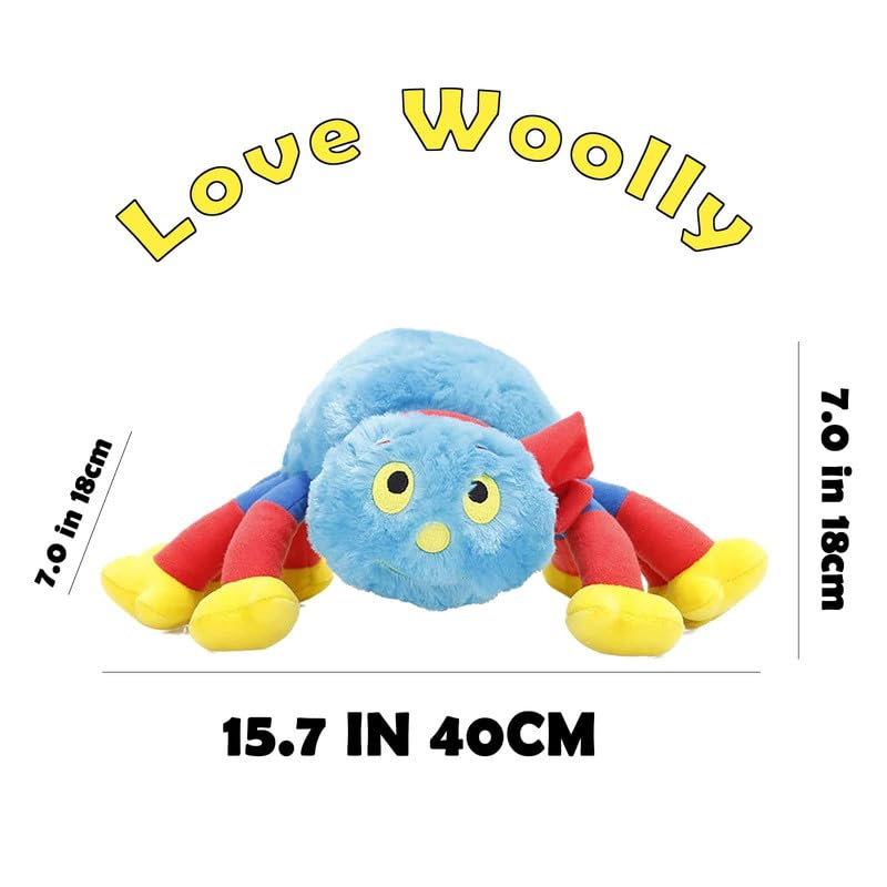 MAOWO Planet Woolly And Tig Toy, Woolly And Tig Toy Soft Spider Pillow Xmas Gifts For Kids 15.7 In&40cm, Blue - Image 3