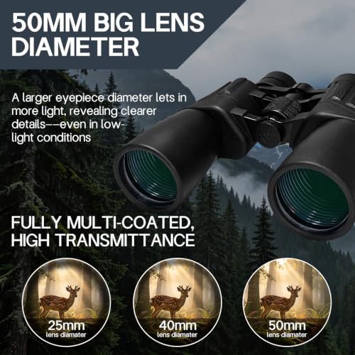Binoculares Zoom 10-30x50 Alta Potencia para Adultos miniatura 2