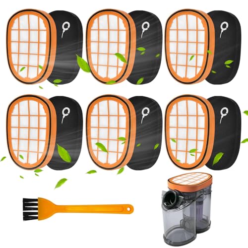 AIVORO 6 Stück Filter für Philips SpeedPro Max Akkusauger FC5005/01 Ersatzfilter Zubehör für Philips FC6812 FC6813 FC6822 FC6823 FC6826 FC6723/01 FC6901-FC6904 XC7042/01 XC8045/01