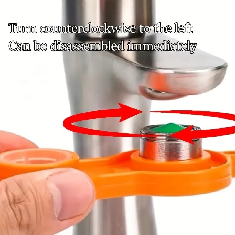 Image of Faucet Aerator Faucat Wrench, Removal Cleaning Tool, Sink Aerator Faucet Installing Tool Wrenchs Wrench Loosener for Bathroom, Kitchen, Sink, Tap, Plumbers Tools
