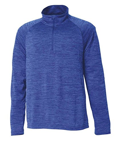 Image of Charles River Apparel Kids' Youth Space Dye Performance Quarter Zip Pullover