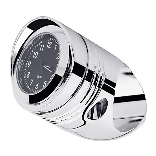 XMT-MOTO Universal Motorcycle Aluminum Handlebar Mount Clock fit 1 1/4