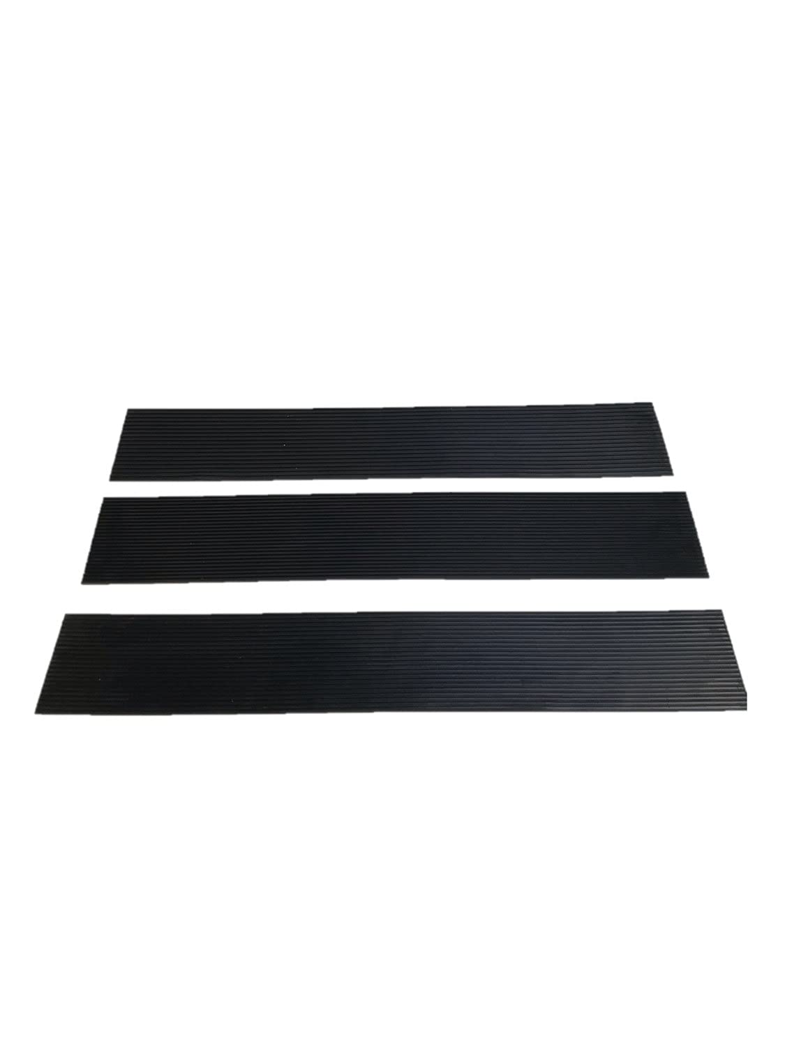 Identités Rampa di soglia in gomma, nera, 15 x 140 mm