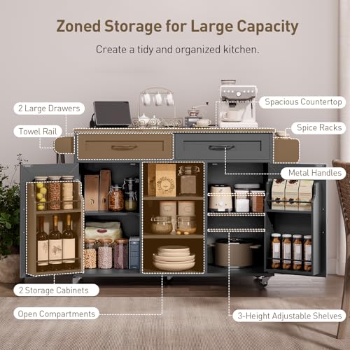 Kitchen-Island-with-Power-Outlets-Drop-Leaf-Kitchen-Cart-with-Storage-Drawer-and-Spice-Rack-Tower-Rack-Island-Table-Black-and-Rustic-Brown